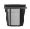 Récipient GN 1/6 prof. 15 cm en polycarbonate noir | HENDI 862711