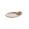 Assiette NERO en mélamine, beige, 24x20x2,5 cm | APS 85424