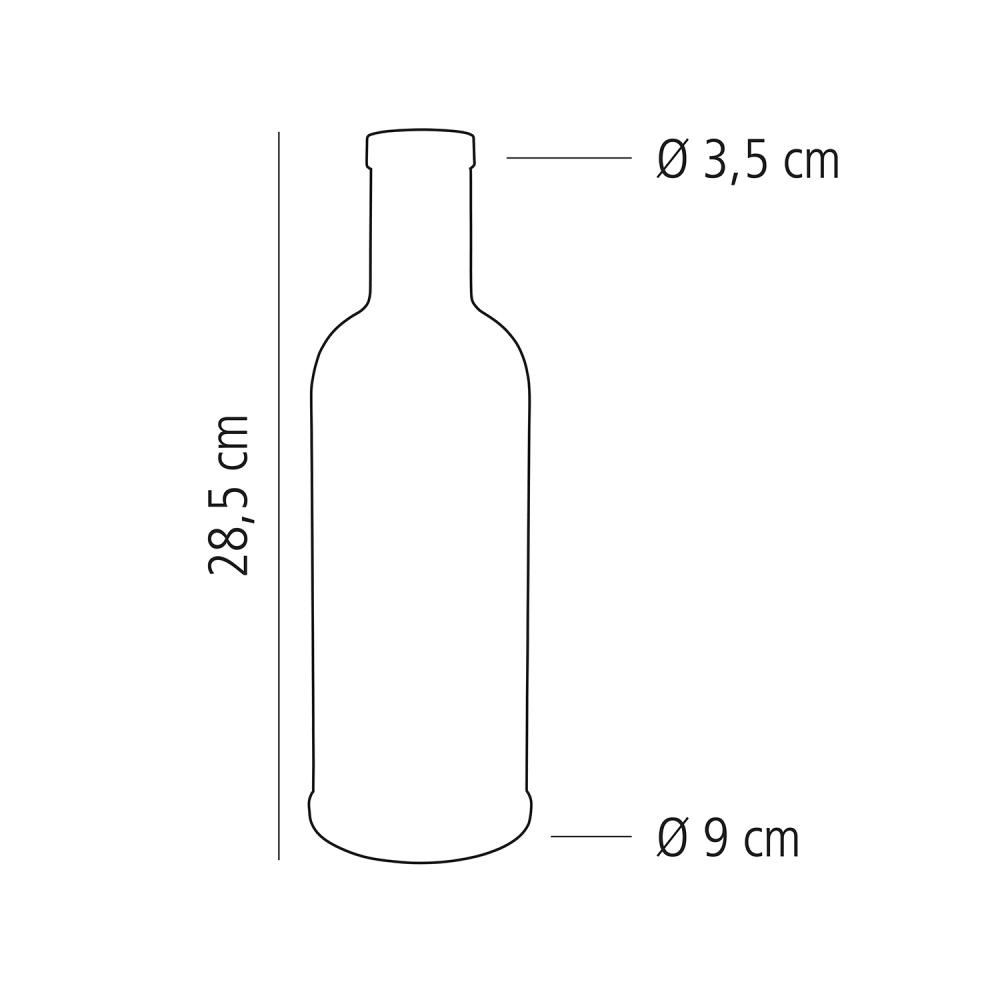 Bouteille STRIPES, bleue, 1 l | APS 10749