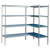 Étagère d’angle à 5 étagères prof. 50 cm 2PD-55+5P-95+5P-105+10UM | ALUSHELF 50384