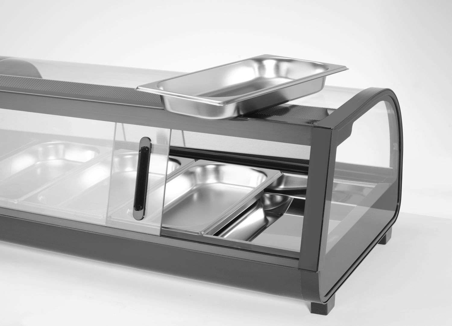 Vitrine réfrigérée pour sushi 4 GN 1/3, 0-12°C, 0,19 kW, 11,7x42,6x29,6 cm | ARKTIC 274071