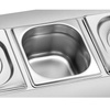 Présentoir pour aliments pour 3 bacs GN 1/6, 52x27x21,5 cm | FORGAST FG11316