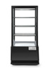 Vitrine réfrigérée 78 l, noire, LED, dégivrage automatique | HENDI 233658