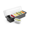 Récipient de bar pour garnitures de cocktails, 6 inserts | BAR UP 552032