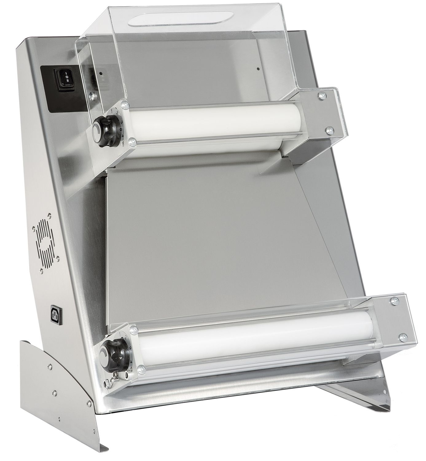Appareil électrique de façonnage de pizzas (laminoir), pour pizzas de diamètre 26-45 cm, 230 V | PRISMAFOOD 1D010038