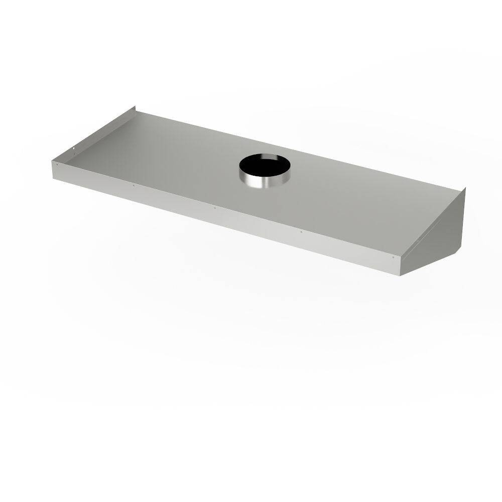 Hotte murale inclinée en acier inoxydable 250x90 cm | FORGAST