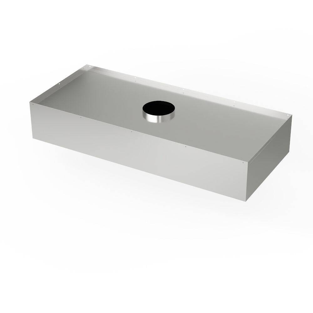 Hotte centrale en acier inoxydable 150x130 cm | FORGAST