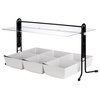 Protection de buffet, structure noire, 93x53x50,5 cm | APS 98120