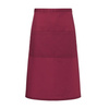 Tablier de serveur basic avec poche bordeaux | KARLOWSKY BBSS 3-4-Stck