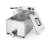 Friteuse électrique avec robinet de vidange, 8 l, zone froide | HENDI 209202