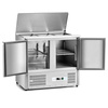 Table réfrigérée 2-portes pour salades 257 l, avec couvercle inox | FORGAST FG07422