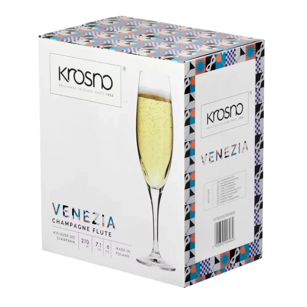 Verres à champagne Venezia, 210 ml - set de 6 pièces | KROSNO F578235020059000