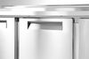Table réfrigérée 3-portes pour salades avec superstructure, 368 l, 8x GN1/6 | HENDI 236239