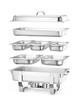 Chauffe-plats de table GN 1/1 avec bacs supplémentaires | HENDI 471050