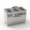 Cuisinière professionnelle électrique 6 feux avec four | TECNOINOX 716064