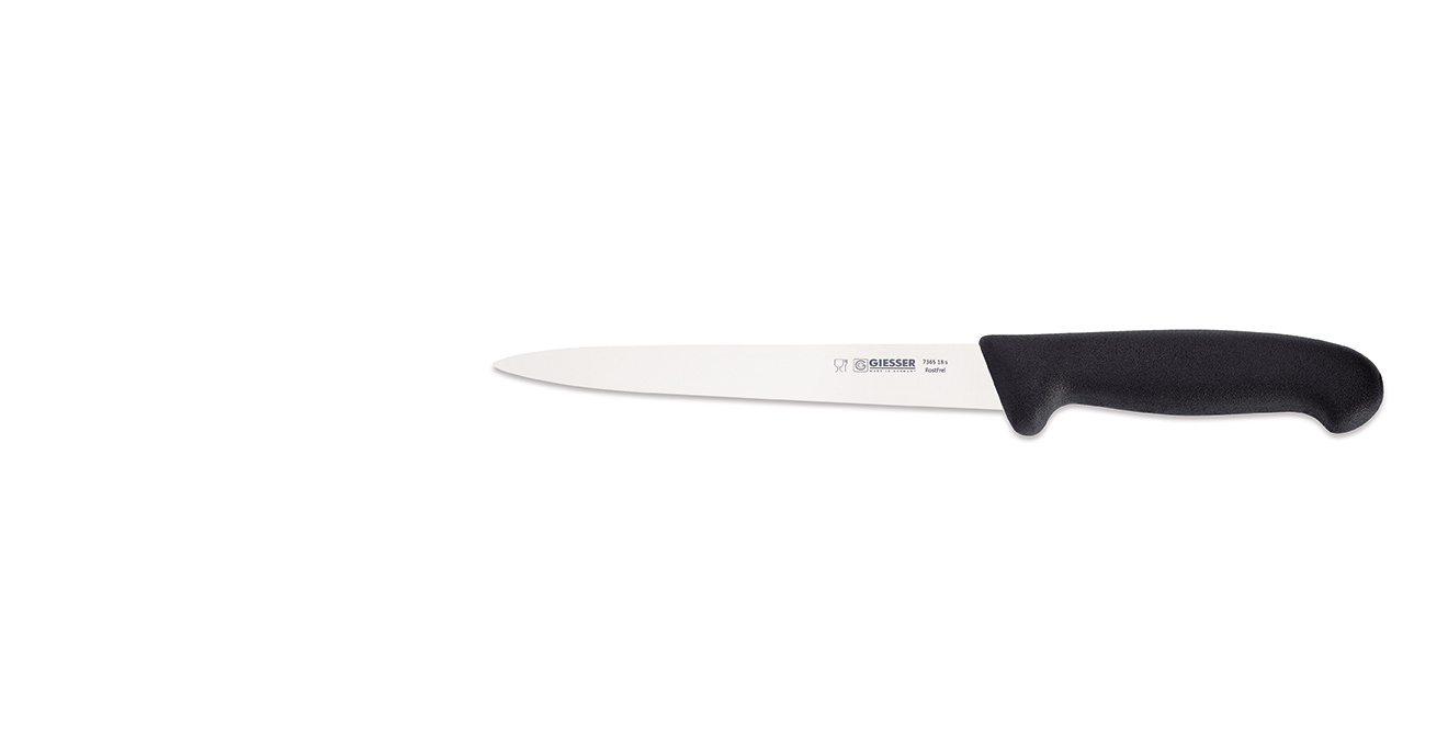 Couteau à fileter - 18 cm, noir | GIESSER MESSER 7365 18