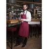 Tablier de cuisine Basic 75 x 90 cm avec boucle bordeaux | KARLOWSKY BLS 4-4-Stck