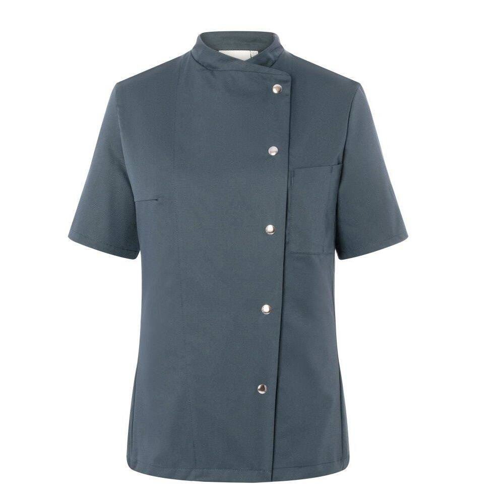 Veste de cuisine femme Greta anthracite | KARLOWSKY JF 4-5
