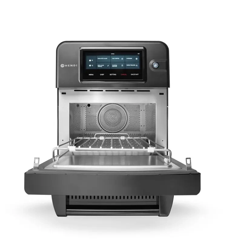 Four convection-micro-ondes CombiTurbo, 18 L, noir, 230 V / 3000 W | HENDI 281277