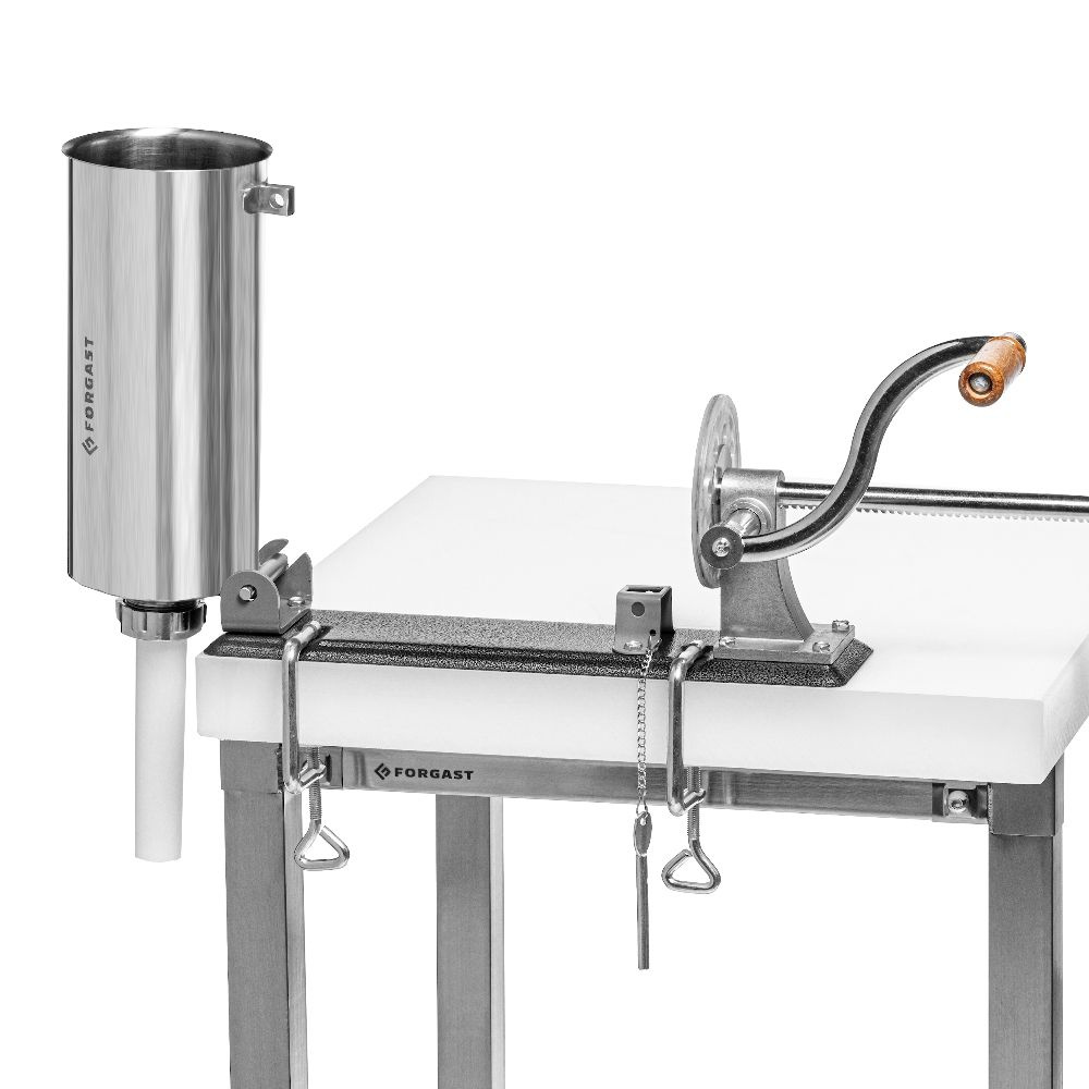 Poussoir à saucisses horizontal 3 l, acier inoxydable | FORGAST FG10614