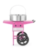 Appareil à barbe à papa avec chariot, HENDI, Rose pastel, 220-240V/1130W, 94,8x52x(H)91,4 cm | HENDI 282809