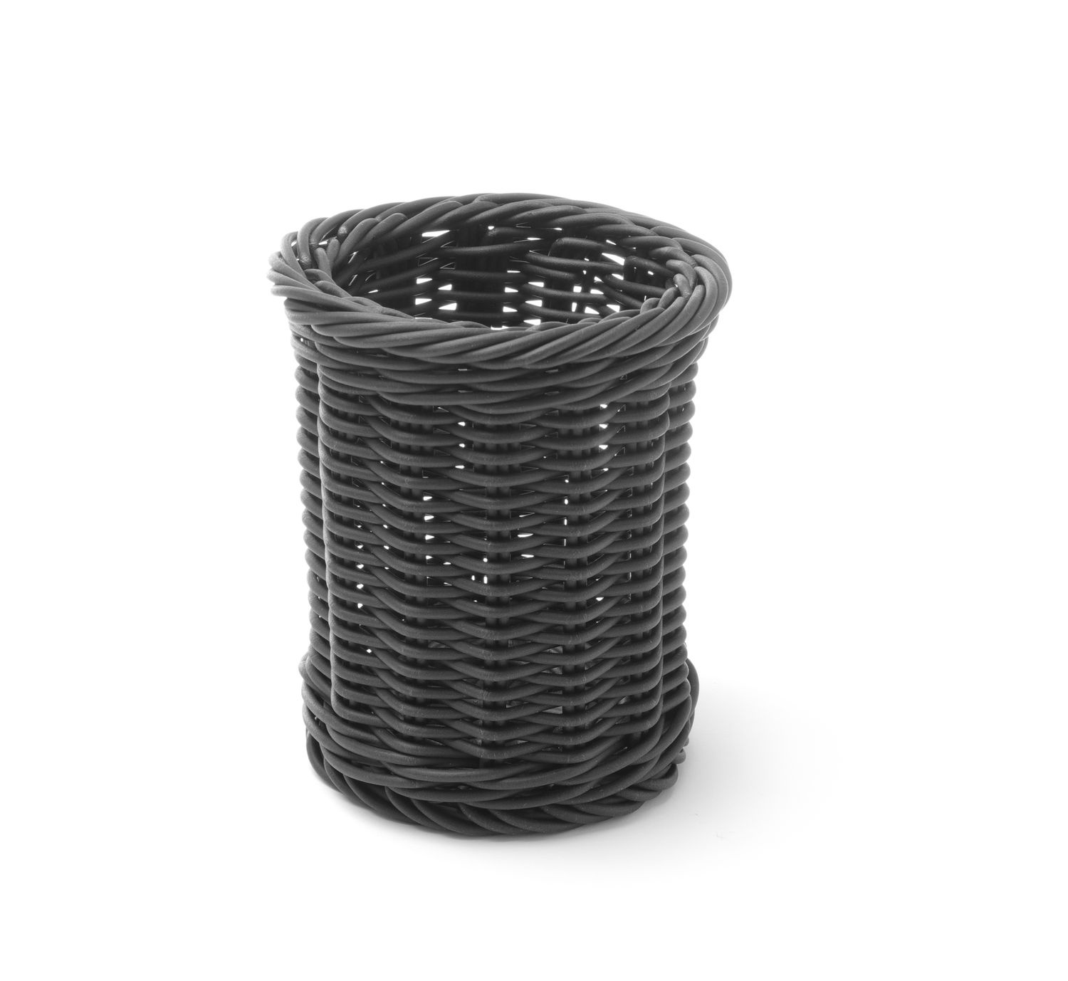 Panier à couverts rond - noir | HENDI 426210