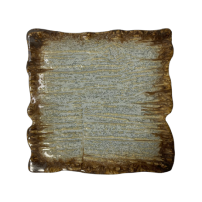 Assiette plate rectangulaire Moku topaze 30 x 30 cm | KERA CERAMIKA 16.5/C.TOP