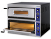 Four à pizza 2-chambres, 2x4x33 cm, 8,4 kW, 400 V | FORGAST FG09560
