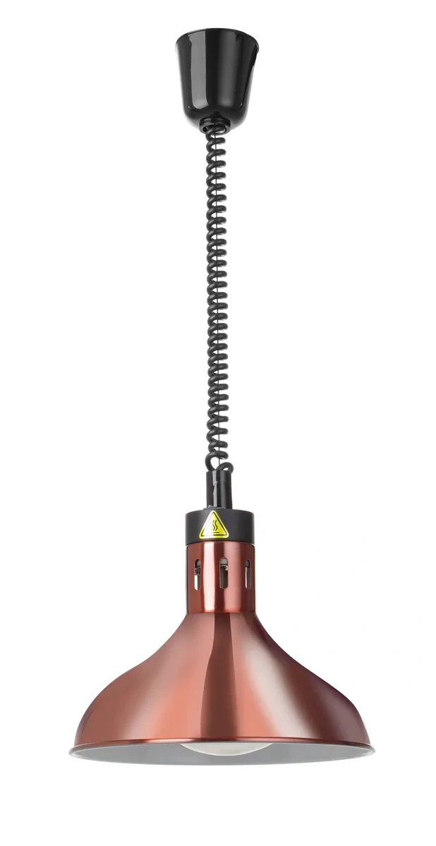 Lampe chauffante pour aliments cloche, cuivre, 0,25 kW | HENDI 273685