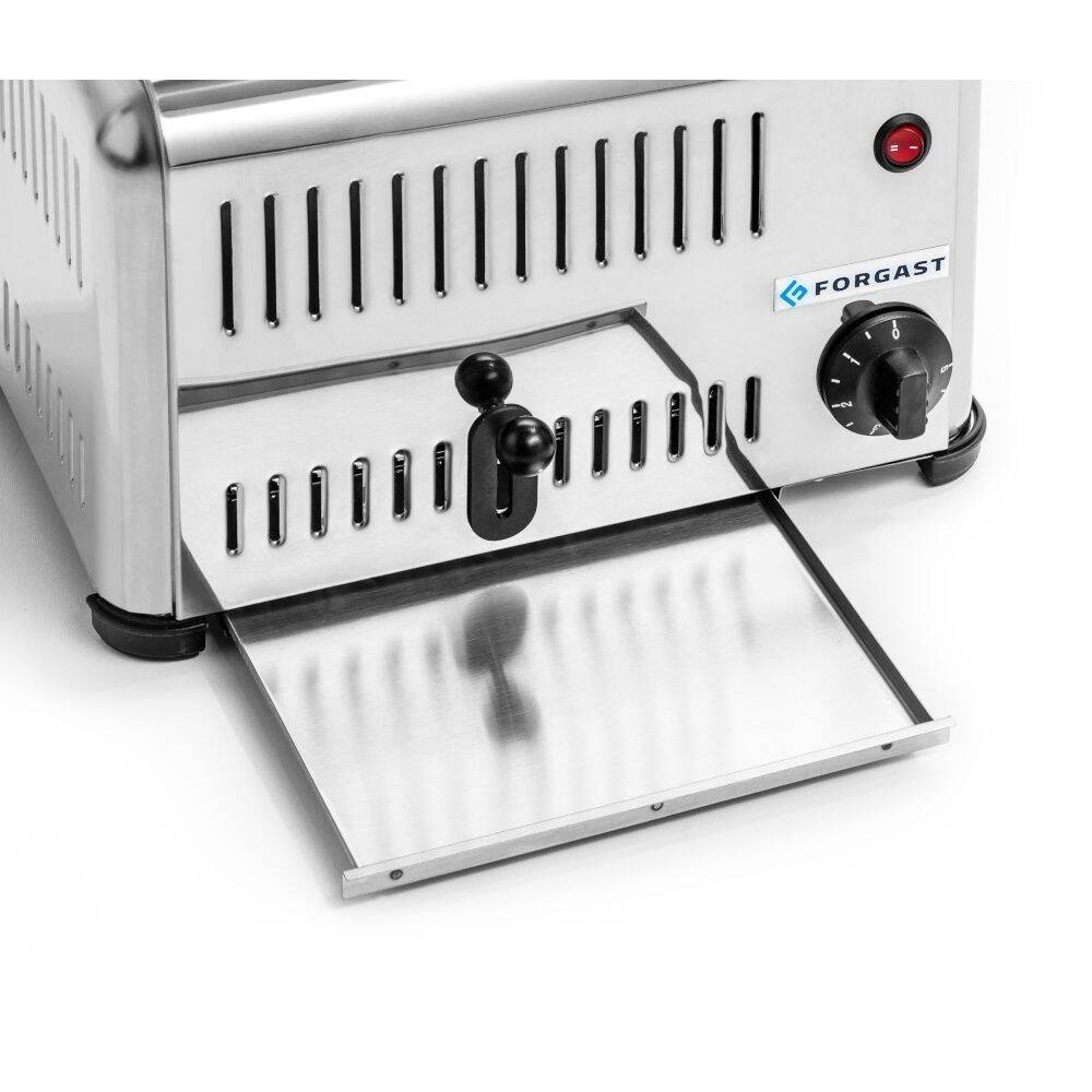 Grille-pain 4 fentes, acier inoxydable, 2,3 kW | FORGAST FG09805