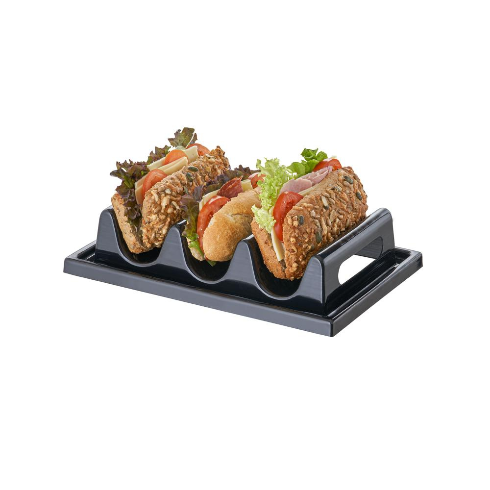 Présentoir pour 3 sandwichs ou hot-dogs, 29x19x6 cm | APS 11887