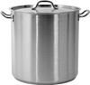 Marmite haute en acier inoxydable - capacité 50,3 l avec couvercle | YATO YG-00008