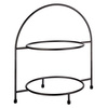 Présentoir de service pour 2 assiettes INDUSTRIAL, acier inoxydable, 29x19,5x30 cm | APS 33208