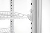 Vitrine réfrigérée 58 l, blanche, LED, dégivrage automatique, 45,2x40,6x81,6 cm | HENDI 233610