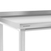 Table adossée avec étagère 80x60x85 cm à visser | FORGAST FG15331