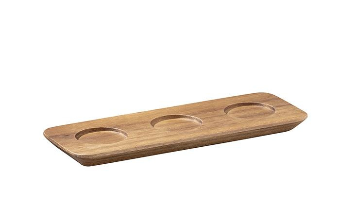 Planche de service en bois d'acacia, marron, 60x18x1,5 cm | APS 887