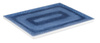 Plateau BLUE OCEAN GN 1/2 en mélamine, 32,5x26,5x2 cm | APS 84671