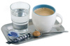 Plateau KAFFEEHAUS ovale à angle droit, avec bord relevé, acier inoxydable, 21,1x12,6x1 cm | APS 30118
