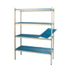 Étagère autoportante à 5 tablettes prof. 50 cm 5PD-55+10P-125+10P-135 | ALUSHELF 50255
