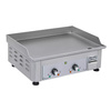 Plaque grill électrique 2 zones, en acier, 60x45 cm, 3,5 kW, 230 V | ROLLER GRILL PSI 600 E