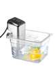 Couvercle en polycarbonate pour GN 1/2 avec découpe pour sous-vide | HENDI 864234