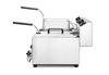 Friteuse électrique à 2 cuves avec robinet de vidange, 2x8 L, 2x3,5 kW | HENDI 209301