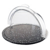 Plateau rond avec couvercle, polyéthylène et polycarbonate, 40 cm | CONTACTO 640/400