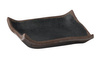 Plateau MARONE, en mélamine, noir - brun, 14,5x14,5x2 cm | APS 84103