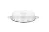 Plateau pour gâteaux et tartes avec deux couvercles, 30x10 cm, acier inoxydable, avec couvercle | APS 652