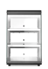 Vitrine chauffante de comptoir, noire, 230 V/500 W, 120 l | HENDI 273760