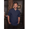 Veste de cuisine Green-Generation à manches courtes bleue pour homme | KARLOWSKY JM 36-83