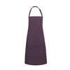 Tablier de cuisine Basic 75 x 90 cm avec poche et boucle aubergine | KARLOWSKY BLS 5-39-Stck