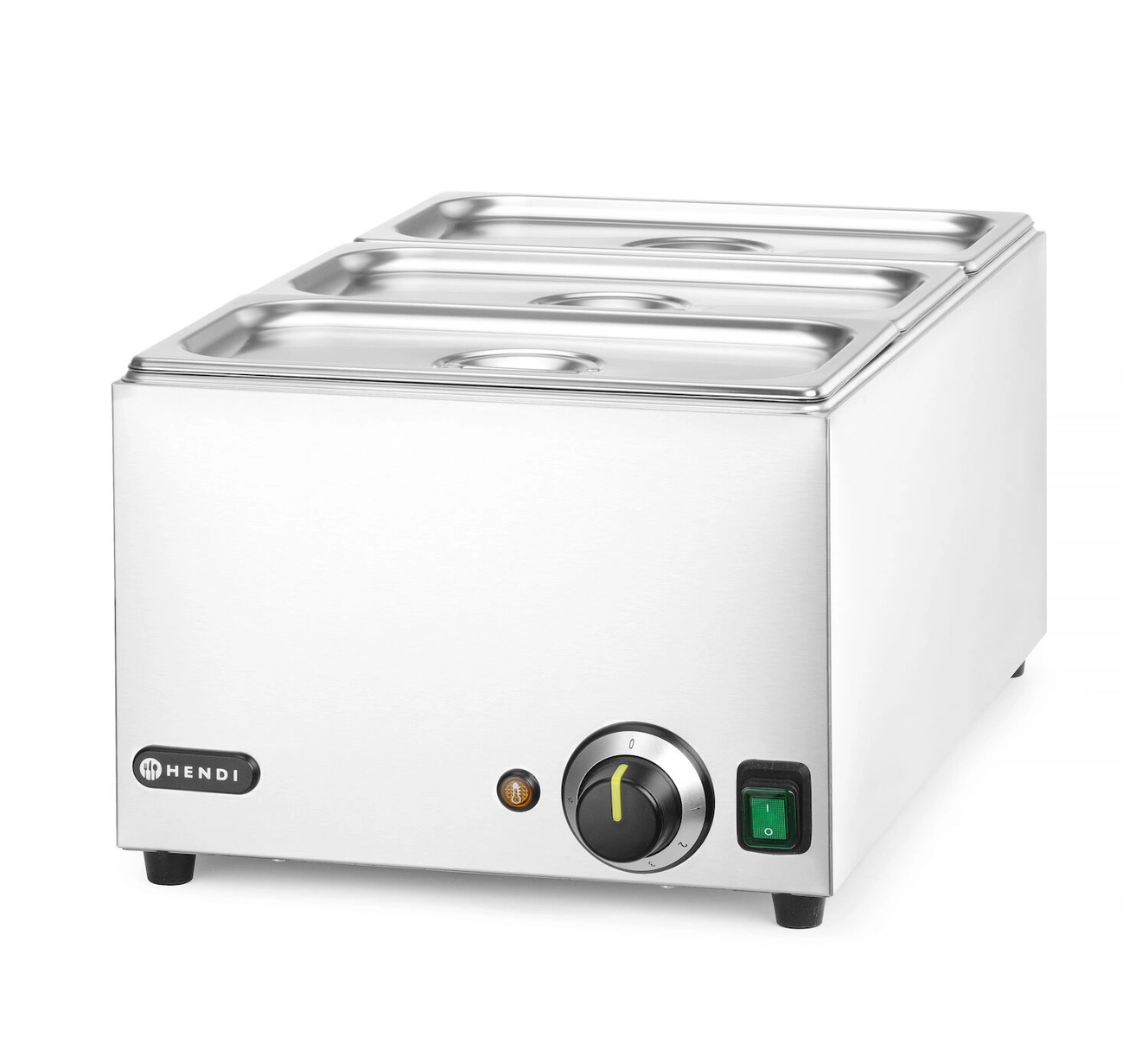 Bain-marie de table RANGER 3 x GN 1/3, sans robinet, 1 kW, 230 V | HENDI 238967