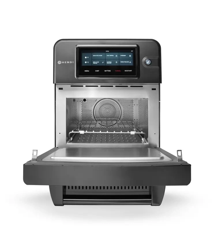 Four convection-micro-ondes CombiTurbo, 18 L, noir, 230 V / 3000 W | HENDI 281277